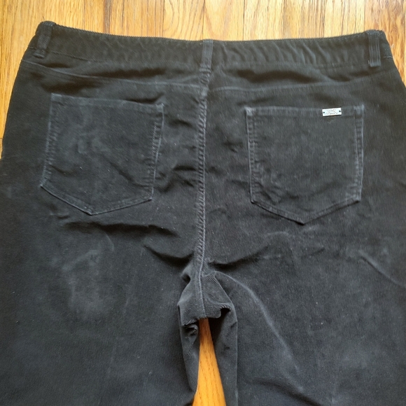 L.L. Bean Favorite Fit Corduroy Pants Jeans Black Ankle Cropped Cotton Pocket 20 - Picture 13 of 16